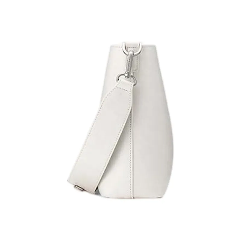 FIND KAPOOR Artificial Leather Messenger Bag, Crossbody Bag Regular Unisex Ivory White-2