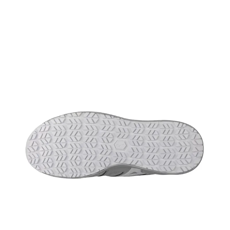 Mizuno Almighty Slip Resistant, Abrasion Resistant, Breathable Low Top Casual Shoes Unisex Gray White-5