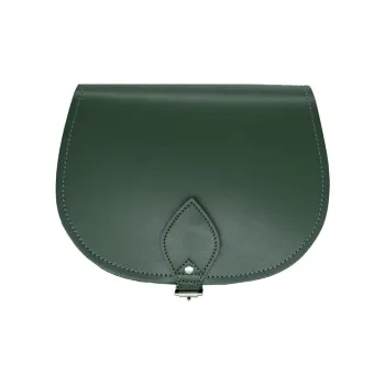 Zatchels Cow Leather Saddle Bag Shoulder Bag Handbag Crossbody Bag Women's