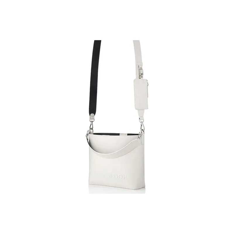 FIND KAPOOR Artificial Leather Messenger Bag, Crossbody Bag Regular Unisex Ivory White-4