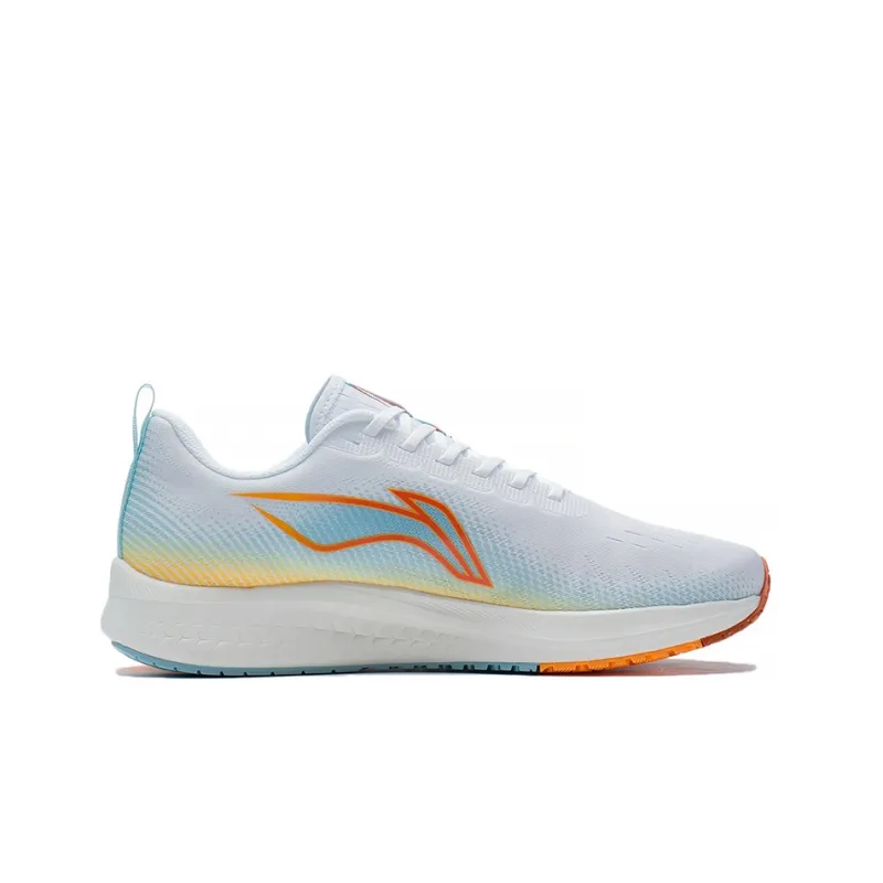 LiNing Red Hare 5 Shock Absorbers Slip Resistant, Abrasion Resistant, Breathable Low Top Running Shoes Men's White Blue-1