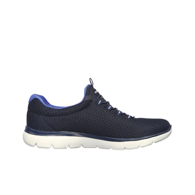 Skechers Summits Collection Casual Shoes Women's Low Top Marine Blue/Bright Blue/Pink-1