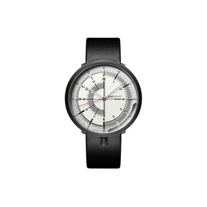 ISSEY MIYAKE Automatic Mechanical Movement Leather Watch Bands Watch Men's Watch White Dial-0