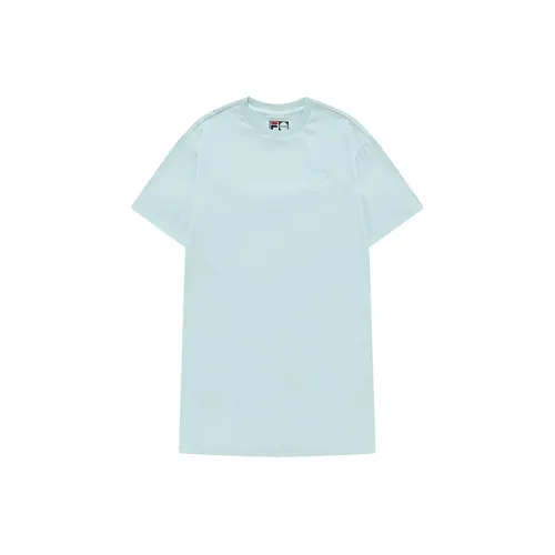 FILA FUSION TOKYO STUDIO Short-Sleeved Dresses Women's Clear Light Blue