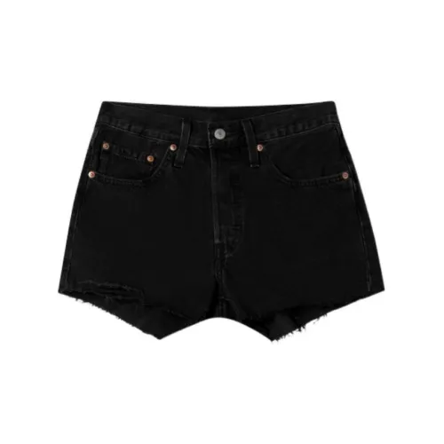 Levis Denim Shorts Women's Black