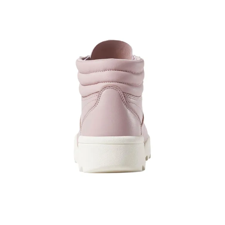Reebok Freestyle Hi Nova Anti-Slip Wear-Resistant High-Top Skateboard Shoes Women's Rose Pink-3