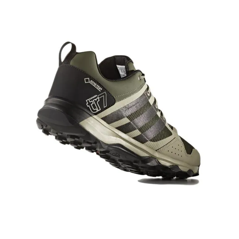 Adidas Kanadia 7 TR GTX Durable Breathable Low-Top Running Shoes Men's Black Green-3