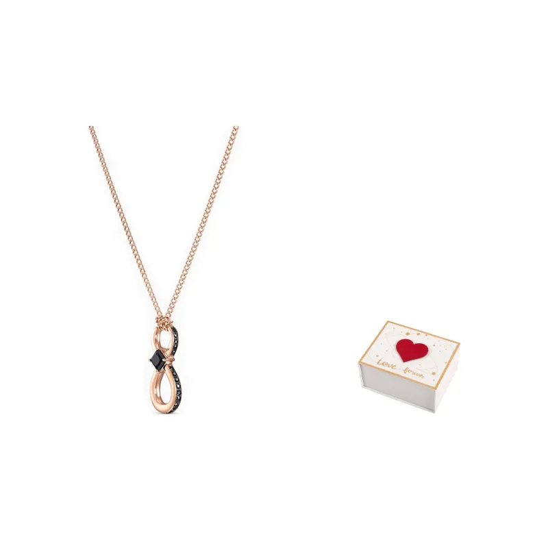 Swarovski Gold Plated Necklaces Women's Rose Gold-6