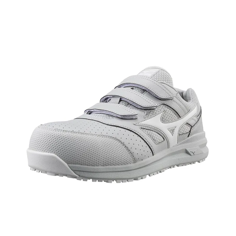 Mizuno Almighty Slip Resistant, Abrasion Resistant, Breathable Low Top Casual Shoes Unisex Gray White-2