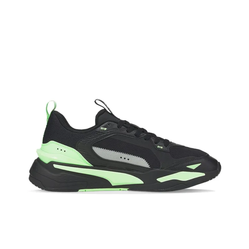 PUMA BMW M Motorsport RS-Fast Cushioning Anti-Slip And Wear-Resistant Low-Top Casual Shoes Men's Black Green-1