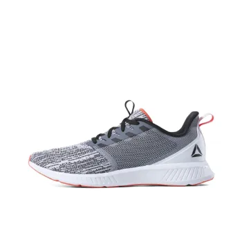 Reebok Fusium Lite Durable Breathable Low-Top Running Shoes Gray White