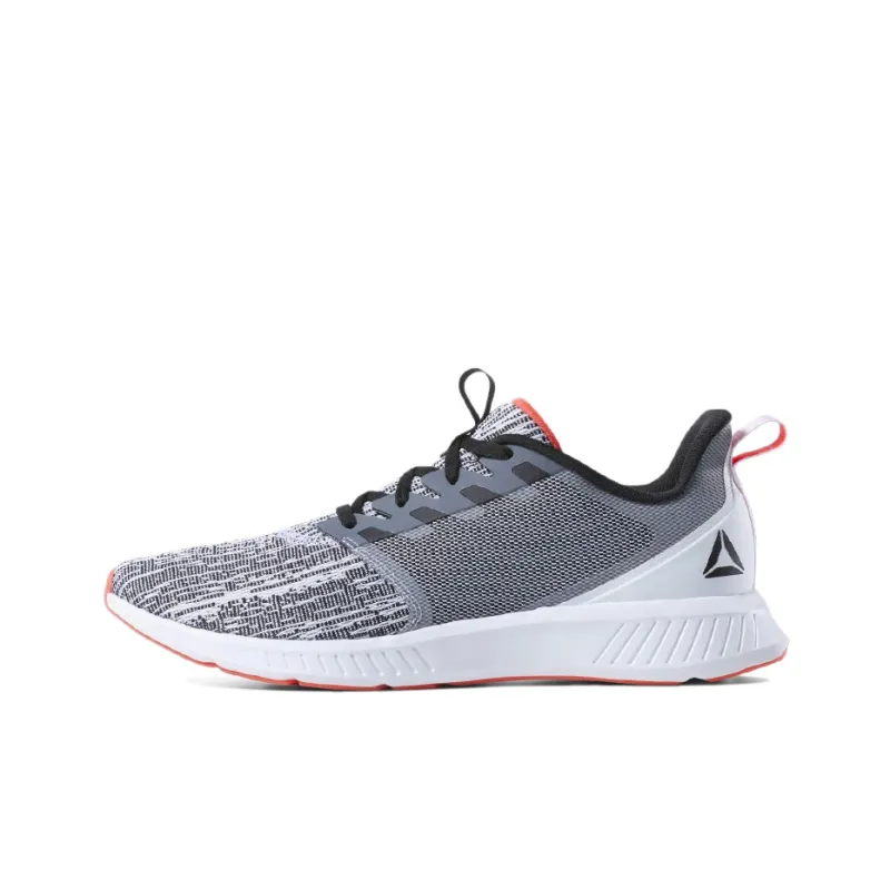 Reebok Fusium Lite Durable Breathable Low-Top Running Shoes Gray White-0