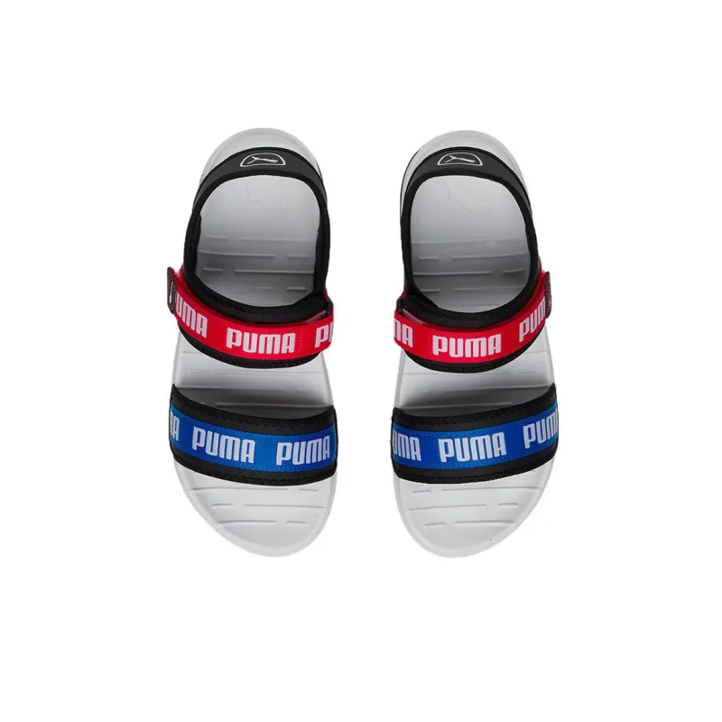 PUMA Signature Softride Casual Sandals Black Red Blue Women's-3