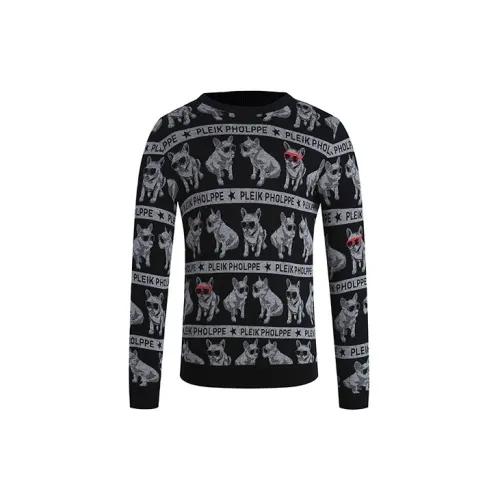 PLEIK PHOLPPE Sweaters Men Black Gray