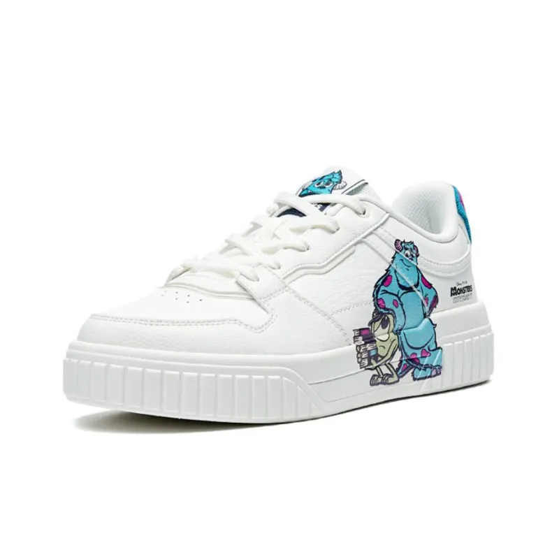 GUAISHOUDAXUE x XTEP Skateboard Shoes Women's White Blue-1