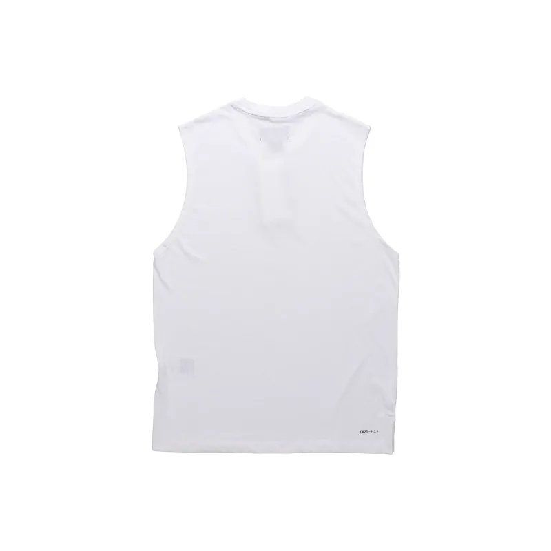 Jordan Air Men's Training Quick-Dry Knit Crewneck Sleeveless Tank White-1