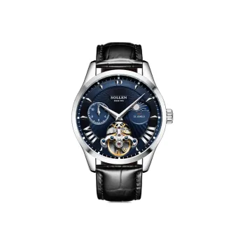 SOLLEN Automatic Mechanical Movement Watch Men's Watches Black Dial SL302
