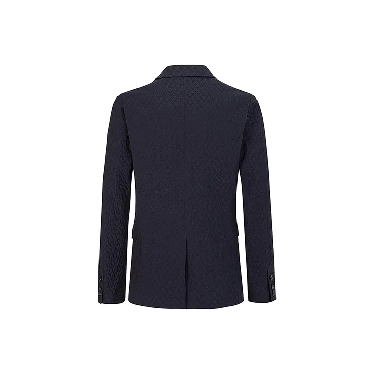 DAVID NAMAN Business Suits Men Navy Blue-1