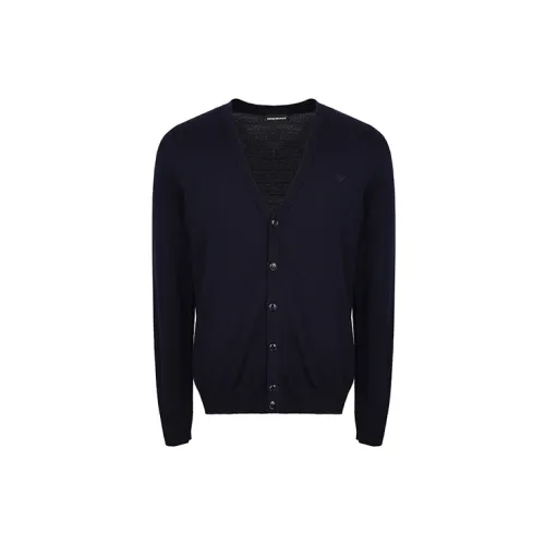 EMPORIO ARMANI Sweaters Men Navy Blue