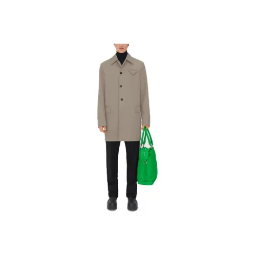 Bottega Veneta Trench Coats Men Stone Color