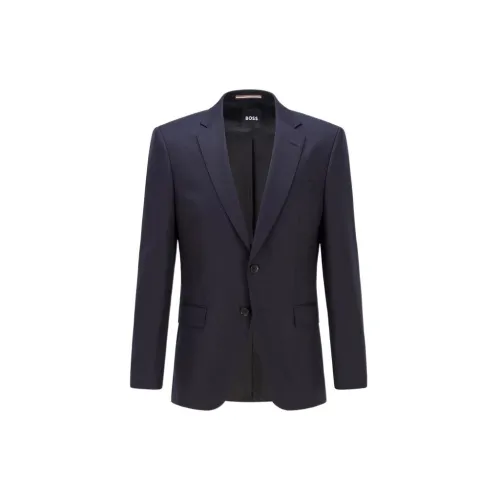 HUGO BOSS Business Suits Men Dark Blue