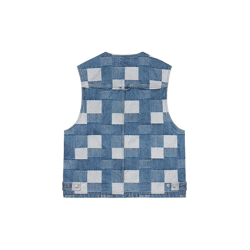 Supreme Patched Denim Vest Rust Men's - SS21 - US