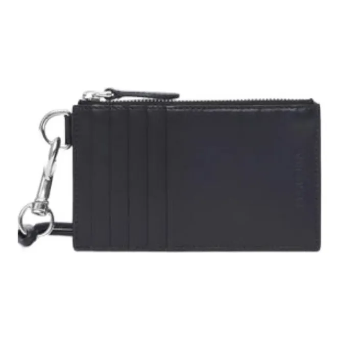 Burberry Slogan-print Leather Card Case Lanyard-1