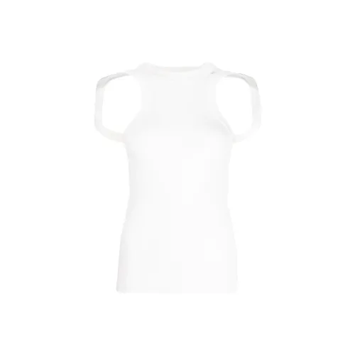 DION LEE Tank Tops Unisex White