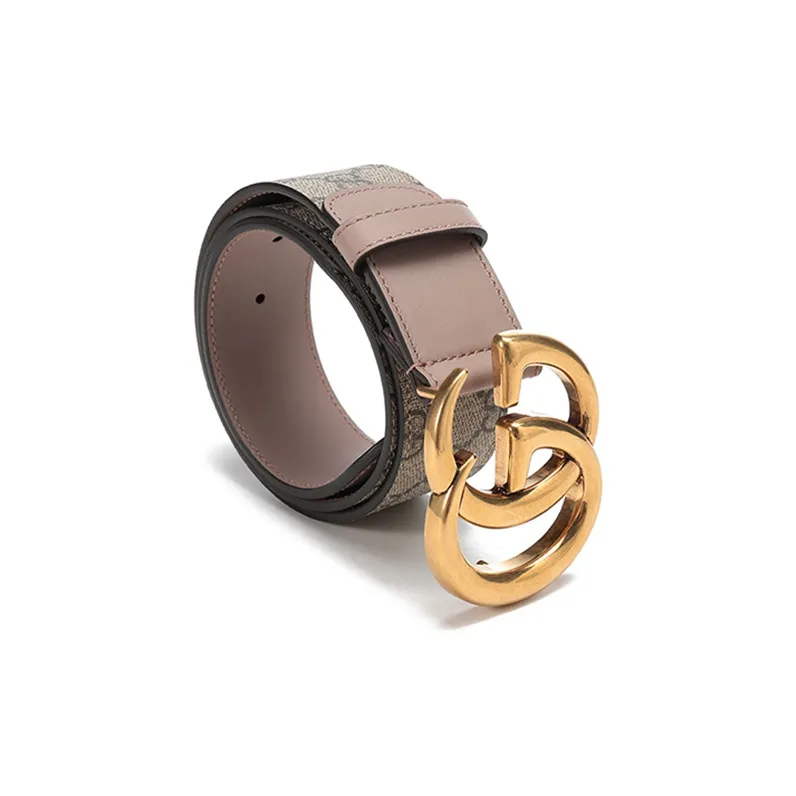 GUCCI Leather Belts Women's Beige Ebony/Gray Pink-1