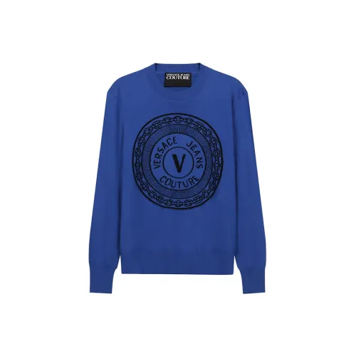 VERSACE JEANS COUTURE Sweaters Men Blue