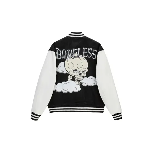 BONELESS Skeleton Pattern Unisex Baseball Jersey