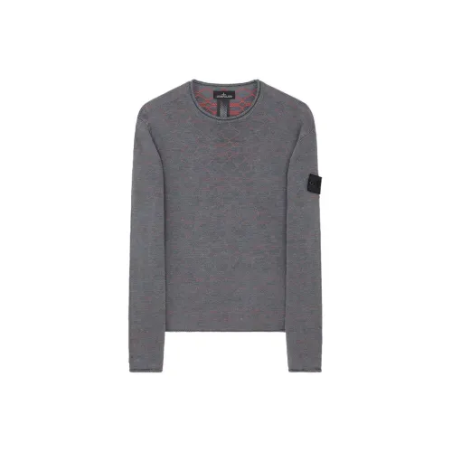 STONE ISLAND Sweaters Men Charcoal Gray