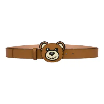 MOSCHINO Leather Belts Unisex Brown