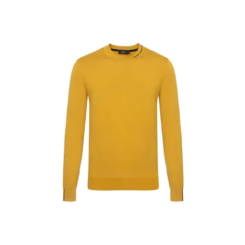 RARE Sweaters Men Ginger Yellow