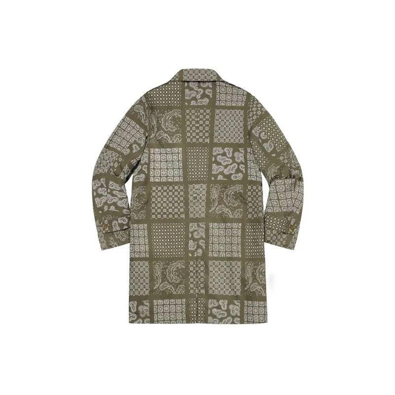 Supreme Trench Coats Unisex-1