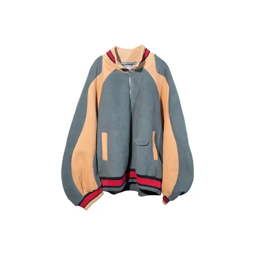 Umamiism Velvet Jackets Unisex Gray Green