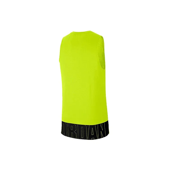 Jordan Tank Tops Men's Neon Yellow-1