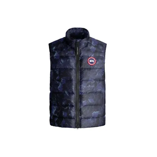 Canada Goose Crofton Vests Men Blue