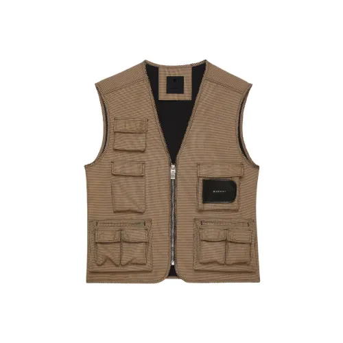 Givenchy Vests Men Brown