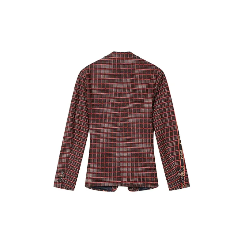 DAVID NAMAN Business Suits Men Burgundy-1