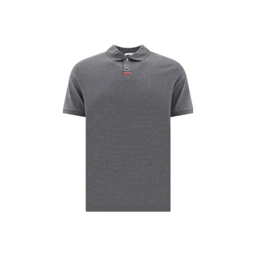 Moncler Polo Shirts Men Gray