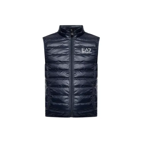 EMPORIO ARMANI EA7 Vests Men Dark Blue