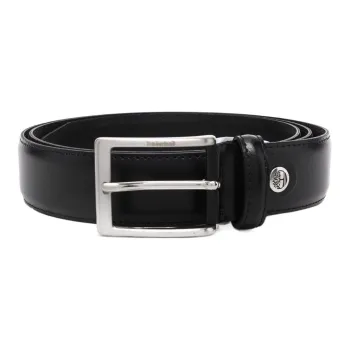 Timberland Leather Belts Unisex Black