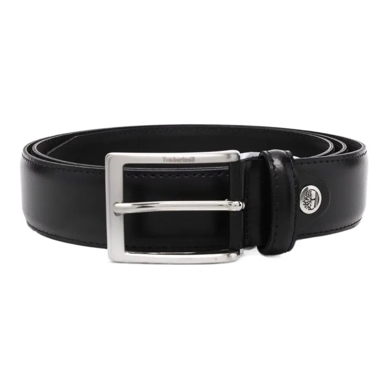 Timberland Leather Belts Unisex Black-0
