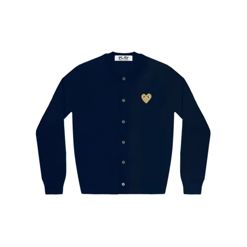 CDG Play Sweaters Women's Navy Blue