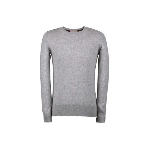 Burberry Cashmere Sweaters Men Light Gray