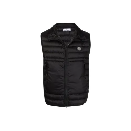 STONE ISLAND  SS22 Zip Vest Men’s Black