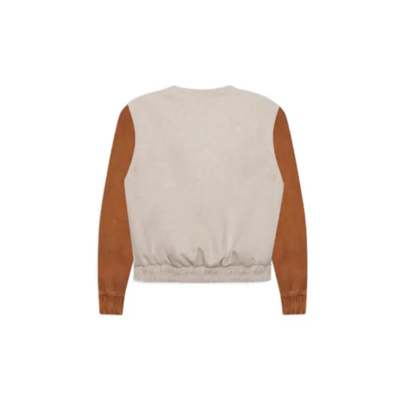 RHUDE 'Beige/Tan' Suede Bomber Jacket-1