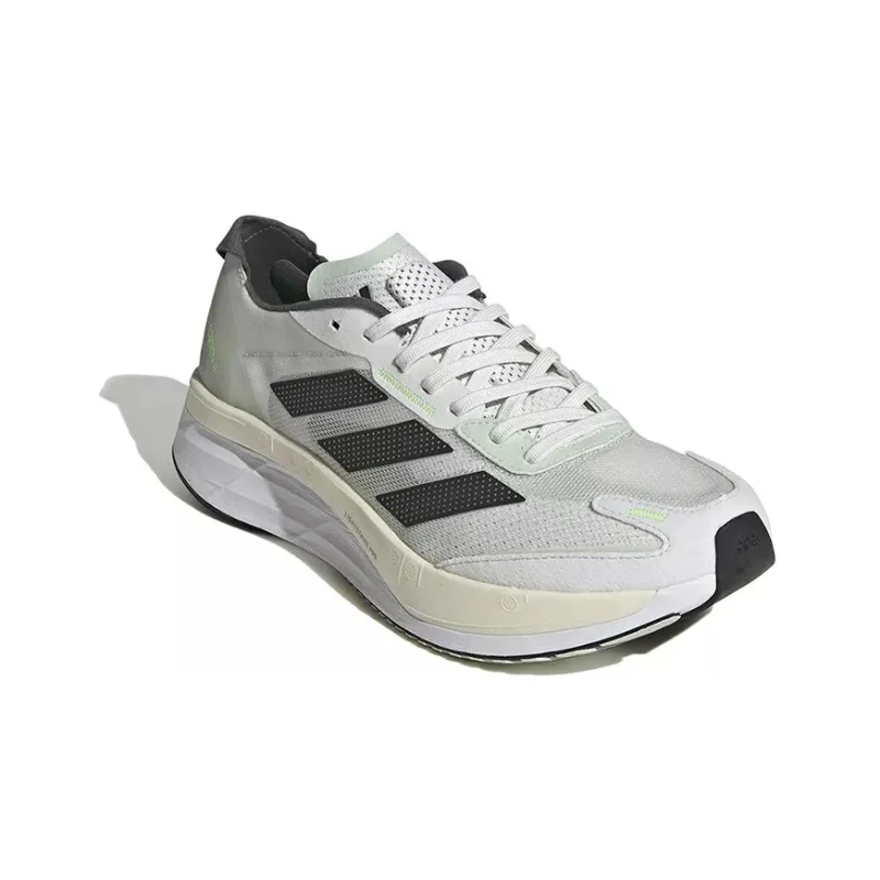 Adidas Adizero Boston 11 Crystal White Linen Green-2