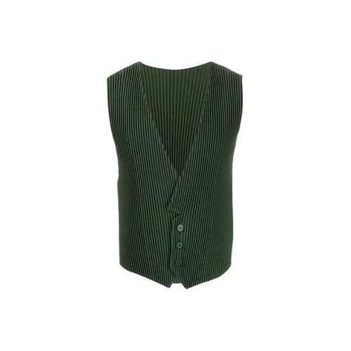 Homme Plissé Issey Miyake Vests Men Green